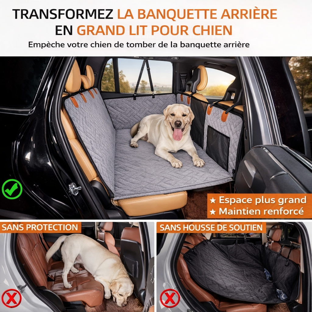 Plateforme voyage XL imperméable pour grand chien — surface antidérapante imperméable