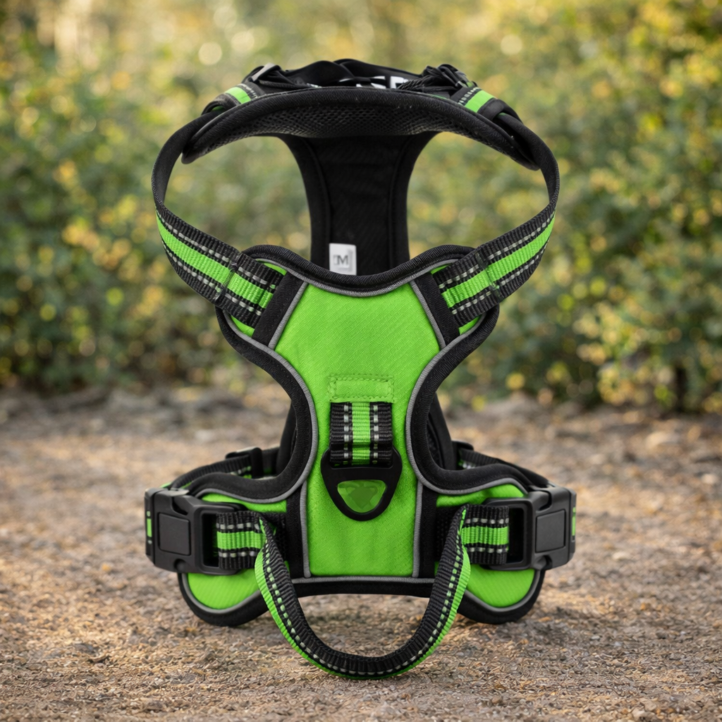 Harnais anti-traction 4 points grand chien — taille M pour chien 15-25 kg