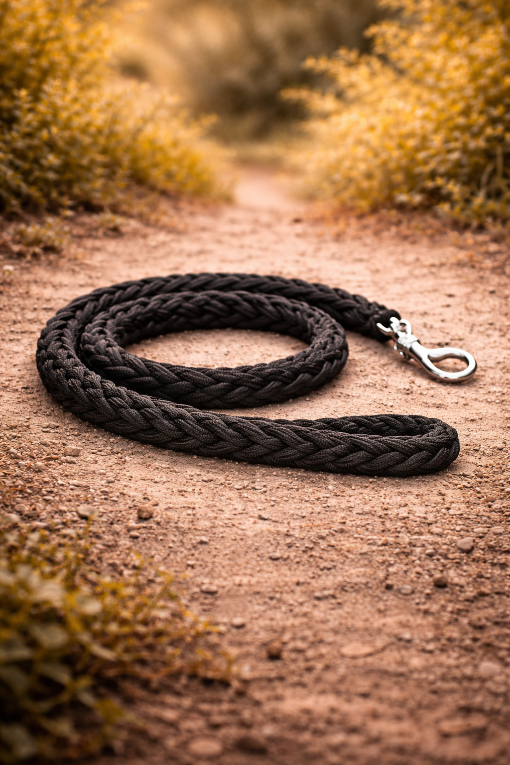 Laisse corde d'escalade robuste pour grand chien — mousqueton acier haute résistance