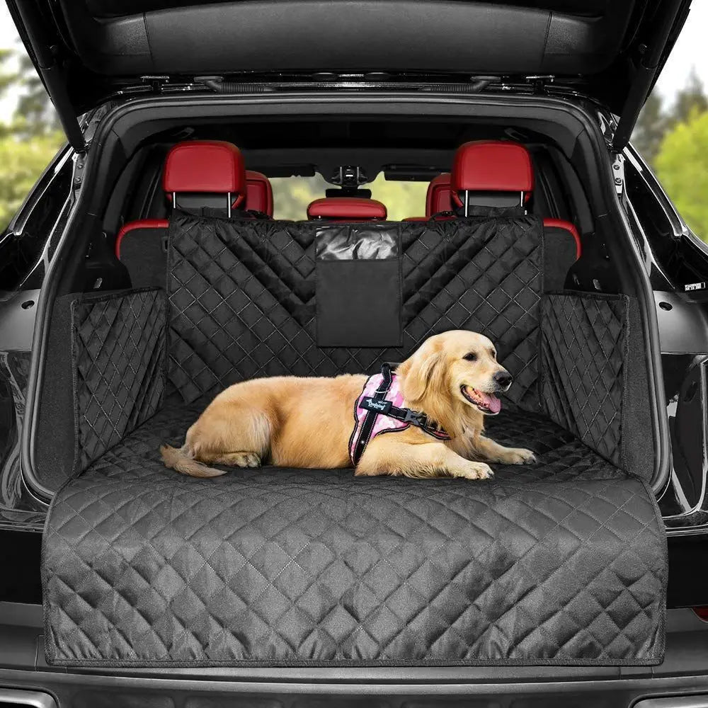 Housse de coffre SUV imperméable antidérapante pour grand chien — détail du tissu résistant lavable machine
